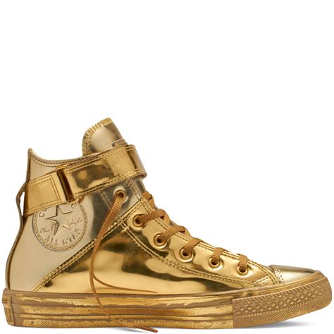 gold high top sneakers women's.